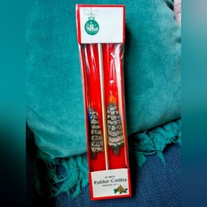 Santa's Favorite vintage novelty taper candles